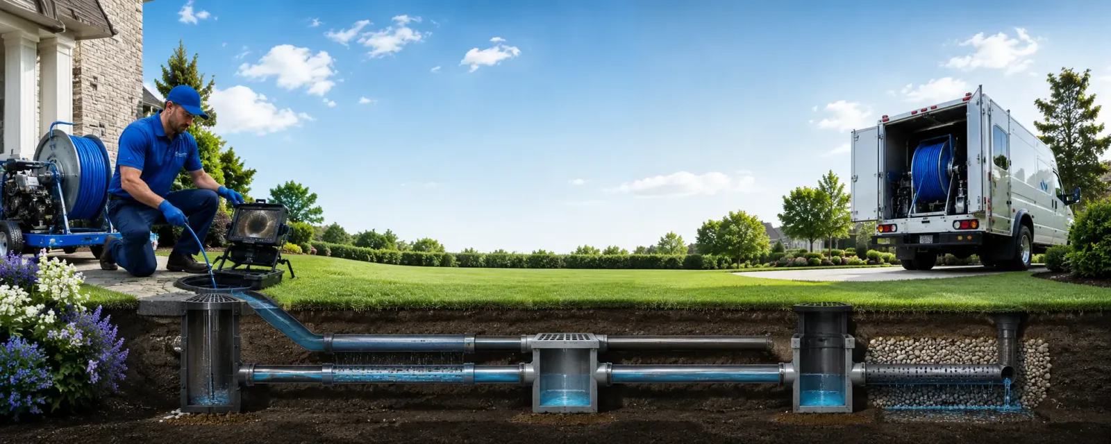 Outdoor drain cleaning information for Harpersfield, NY